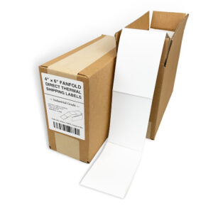 Fanfold Direct Thermal Labels - 4 x 6" - 3,000pcs/box