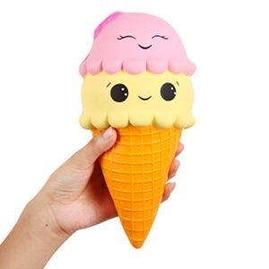 Squishies Ice Cream Jumbo Squishys Slow Rising Kawaii Smiley Squishies Decompression Toys