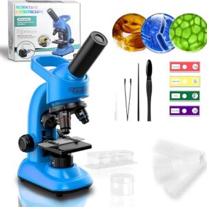 Kids Microscope,40-1600x Microscope Kit