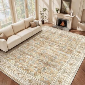 Machine Washable Rug 8'x10' - Vintage Design Area Rugs
