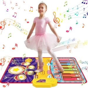 Children's Musical Dance Mat, Piano & Drum, Waterproof Material, Anti-Slip