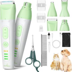 Dog Grooming Kit, 4-in-1 Silent Pet Clipper