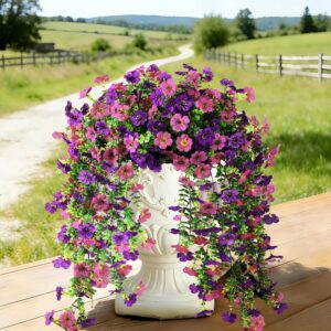 4 Pcs Artificial Hanging Flowers