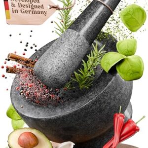 Mortar and Pestle Set (Black, 2-Cups)