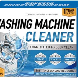 Washing Machine Cleaner Tablets 12 pack Powerful Descaler